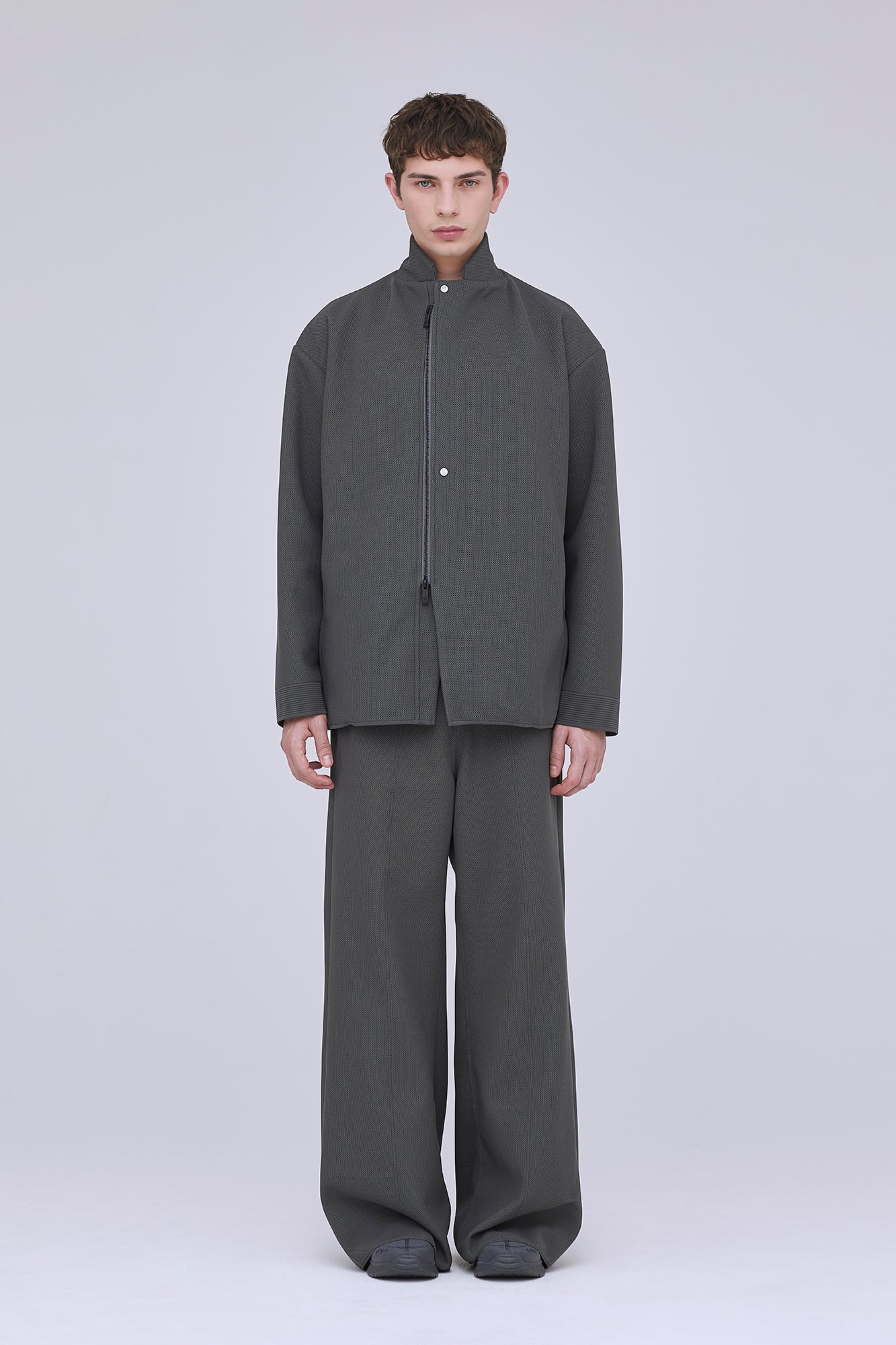 MESH ZIP TAILORED JACKET