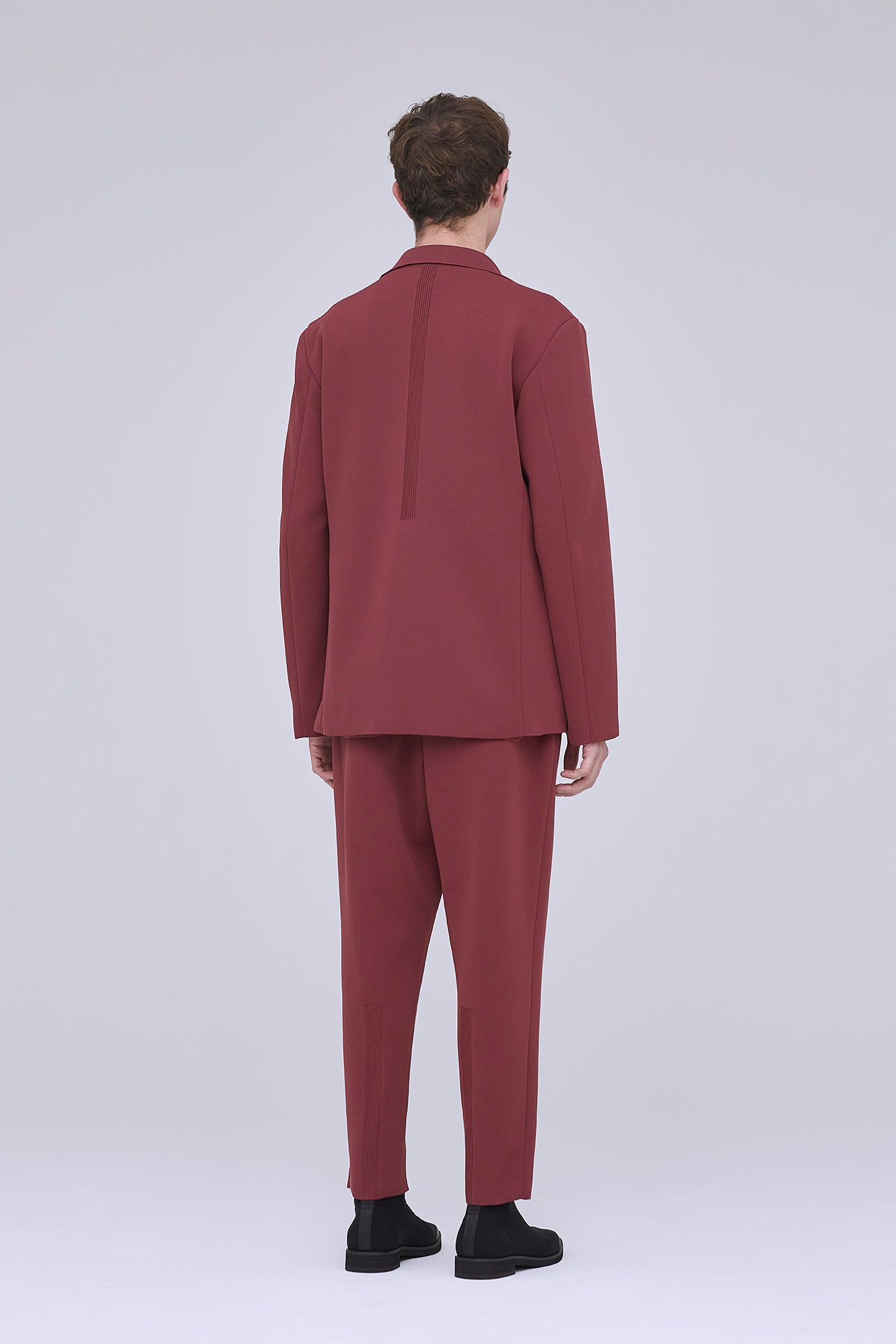 CFCL ノーカラージャケット CFCL＞MILAN RIB DOUBLE BREASTED COLLARLESS JACKET | MAKES