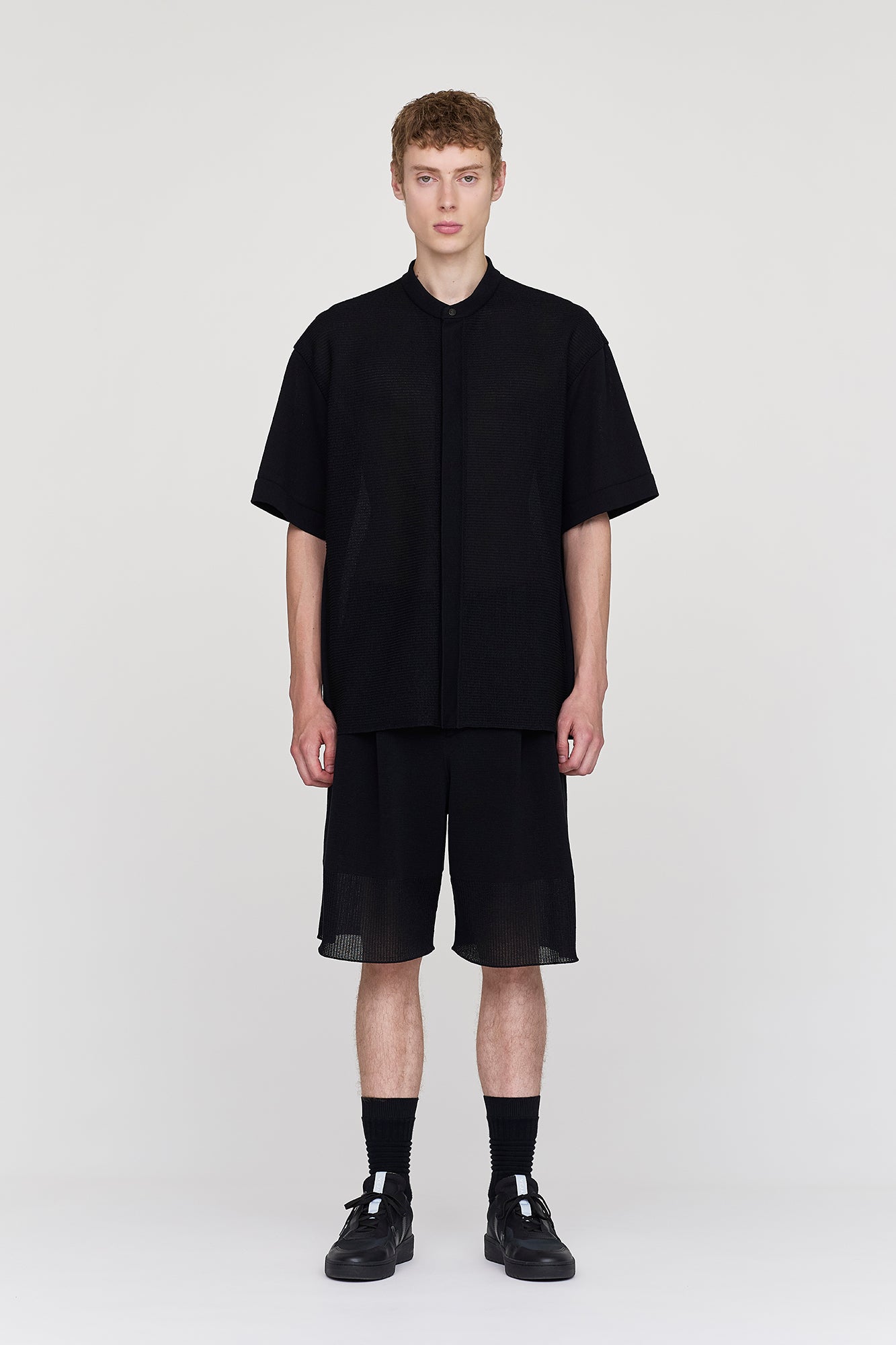 WAFFLE LUCENT SHORT SLEEVE SHIRT