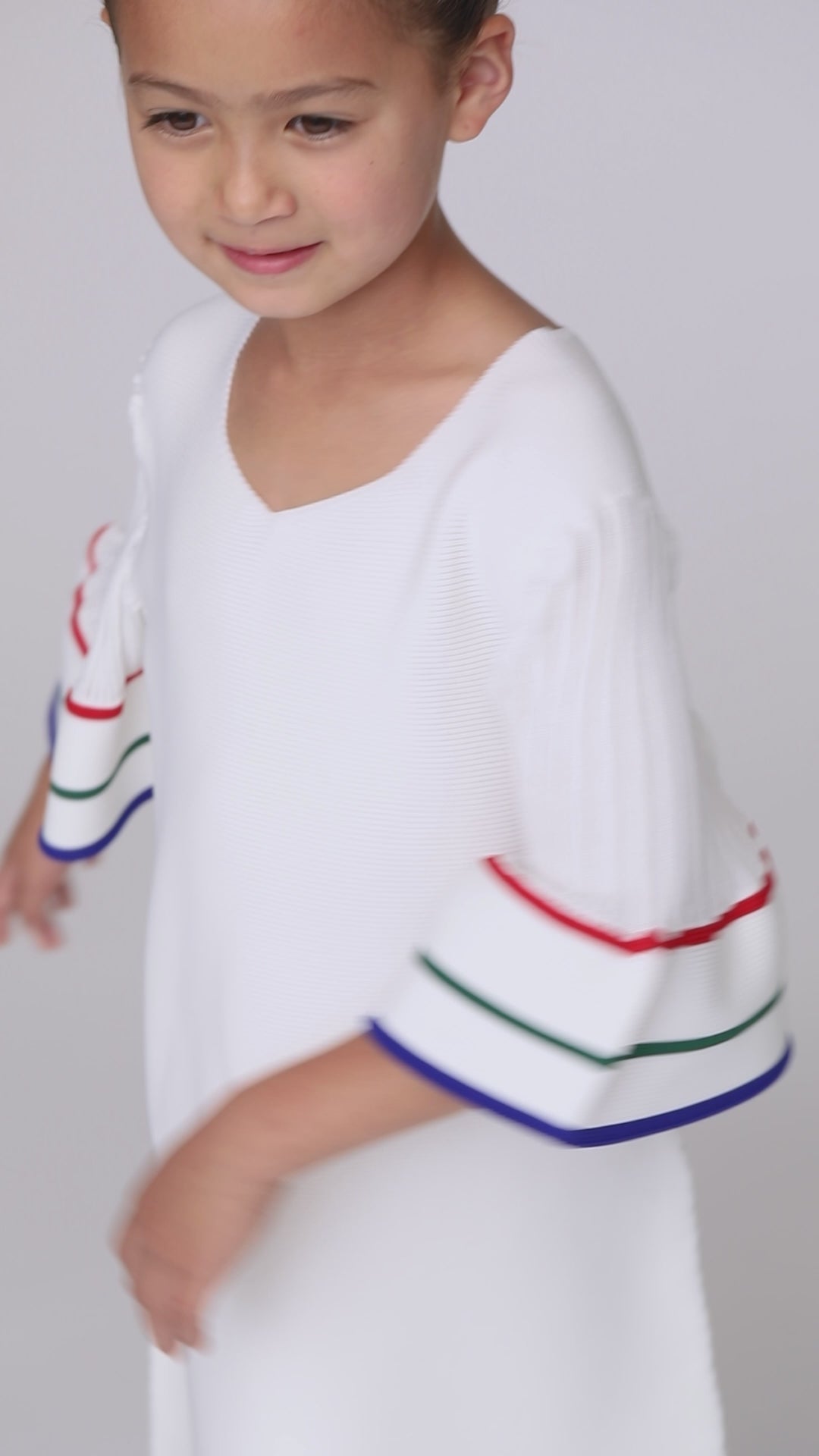 POTTERY KIDS SHORT BELL SLEEVE FLARE DRESS